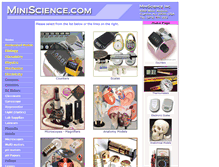 Tablet Screenshot of catalog.miniscience.com